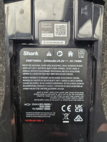Shark xsbt700eu li ion - li,